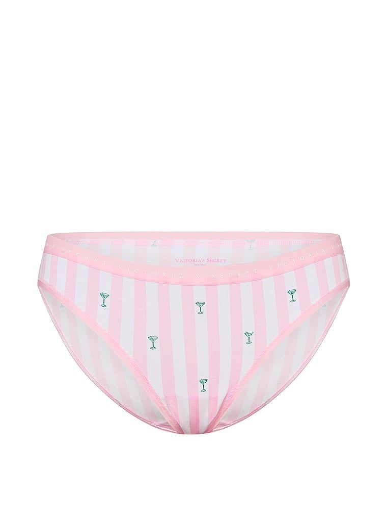 Bavlněné kalhotky v bikinách. Produkt má vzorovanou barvu a pochází z kolekce Victoria's Secret.