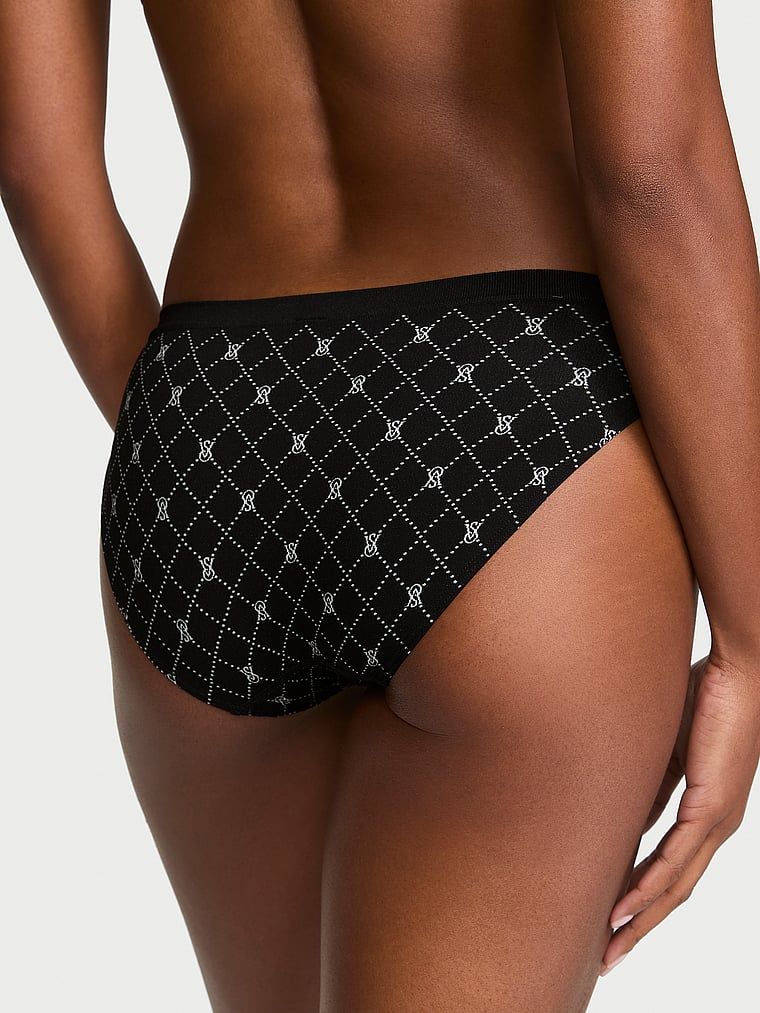 Bezešvové bikinové kalhotky. Produkt má vzorovanou barvu a pochází z kolekce Seamless.