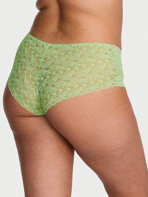 Lace Trim Bavlněné vyzývavé kalhotky s krajkovým lemem