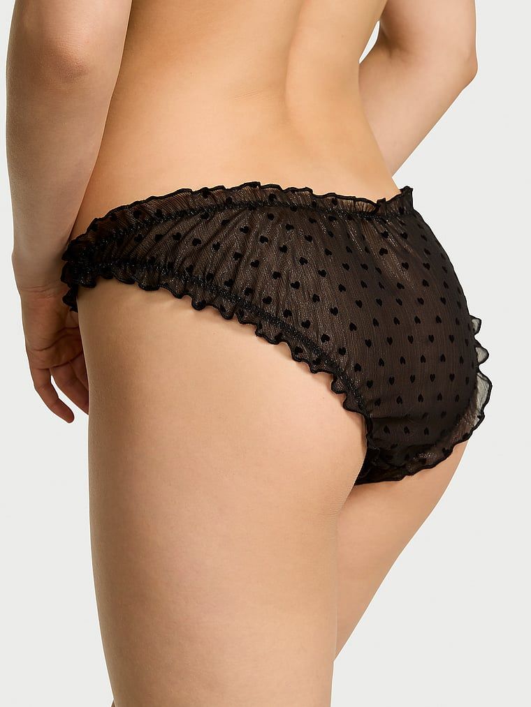 Šifonové kalhotky s volánky Heart Bikini. Produkt je vzorovaný a pochází z kolekce Dream Angels.