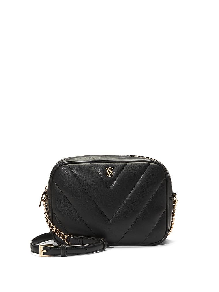 Black Taška crossbody na zip Victoria