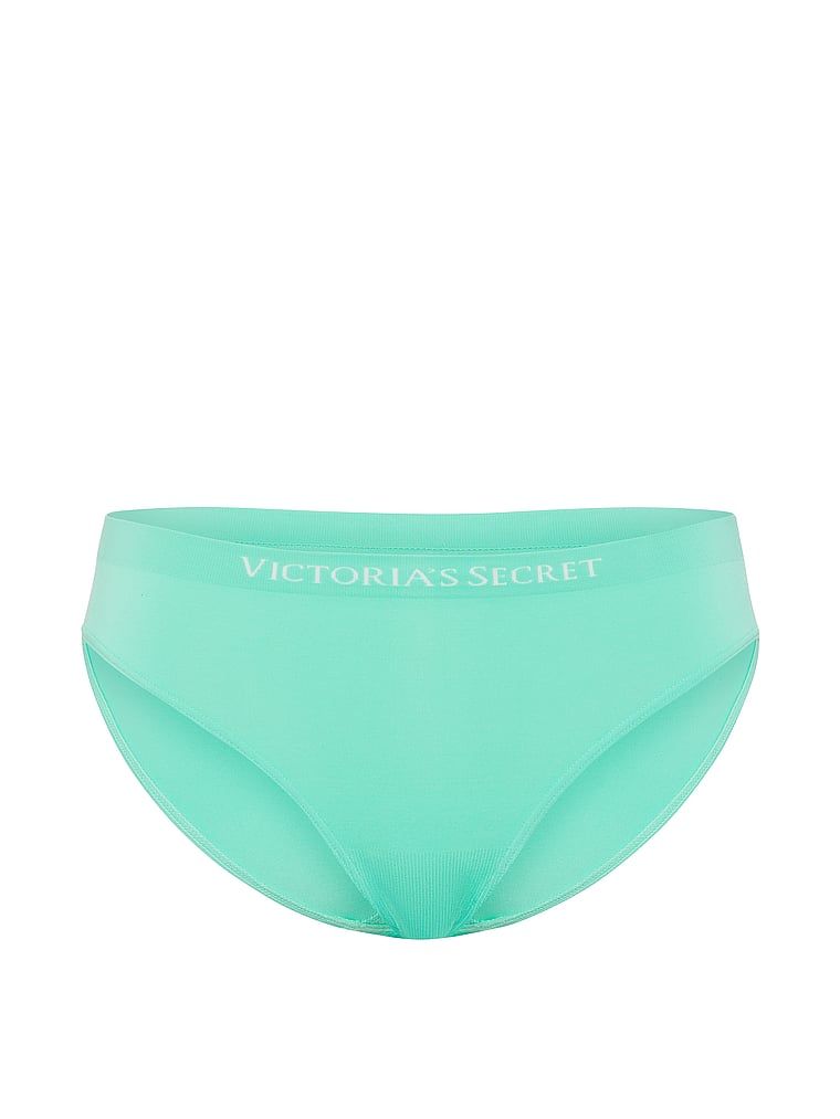 Bezešvové bikinové kalhotky. Produkt je modré barvy a pochází z kolekce Seamless.