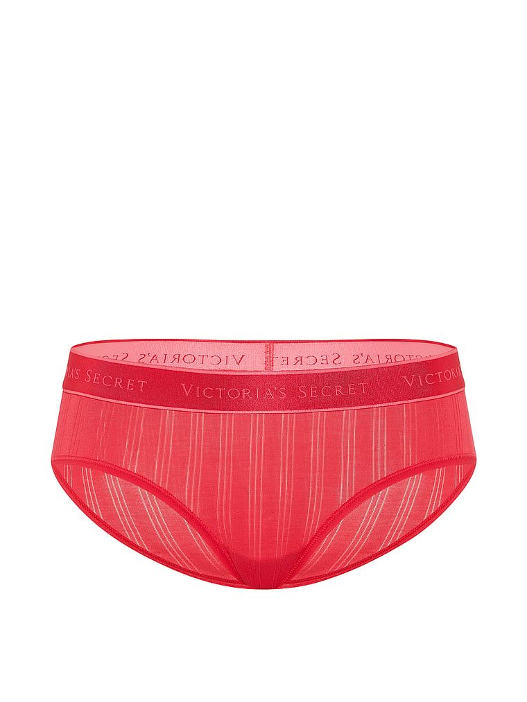Kalhotky z Ultra-Fine Logo Hiphugger modal. Produkt je červené barvy a pochází z kolekce Cotton.