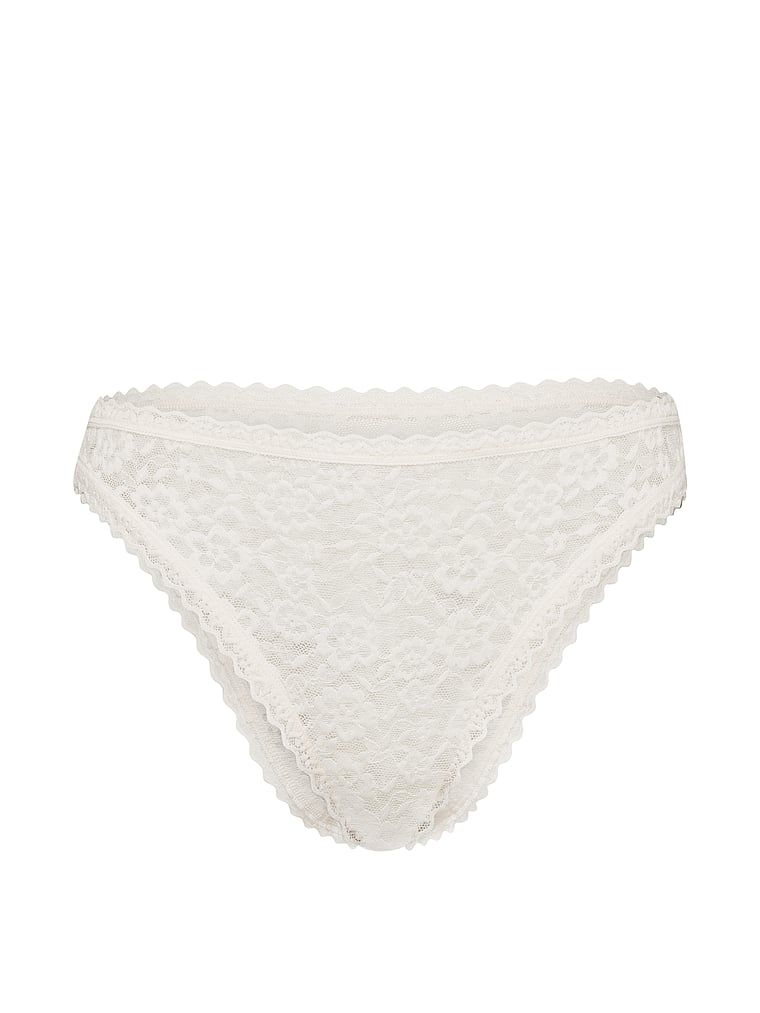 Krajkové kalhotky z krajky z 90. let. Produkt je bílé barvy a pochází z kolekce Lacie.