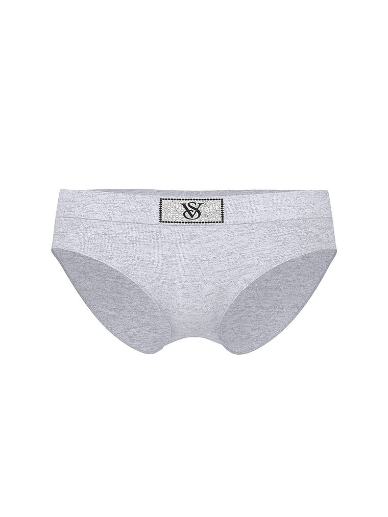 Bavlněné kalhotky s logem Shine Patch Hiphugger. Produkt je šedé barvy a pochází z kolekce Cotton.