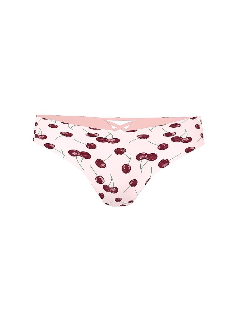 Bezšvové tanga s ramínky na zadní straně No-Show Strappy. Produkt je vzorovaný a pochází z kolekce No-Show.