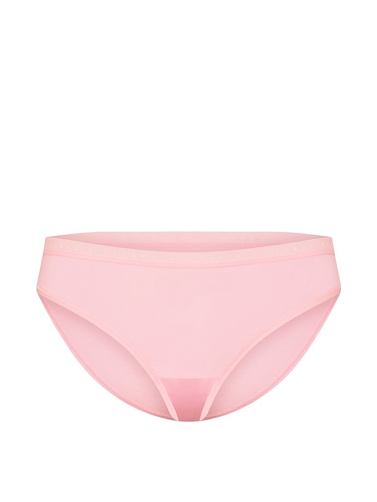 Bavlněné kalhotky v bikinách. Produkt je růžové barvy a pochází z kolekce Victoria's Secret.