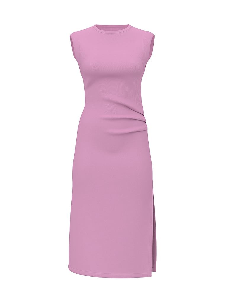 VSX Úpletové pletené midi šaty. Výrobek má fialovou barvu a pochází z kolekce VSX.