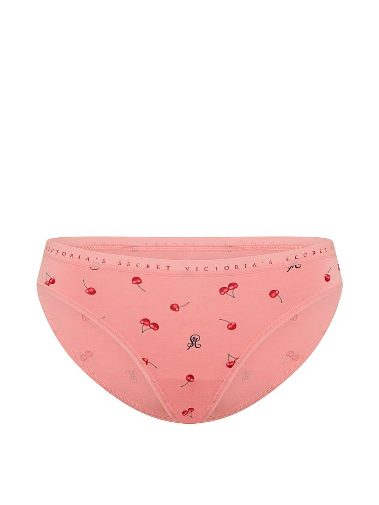 Bavlněné kalhotky v bikinách. Produkt má vzorovanou barvu a pochází z kolekce Victoria's Secret.