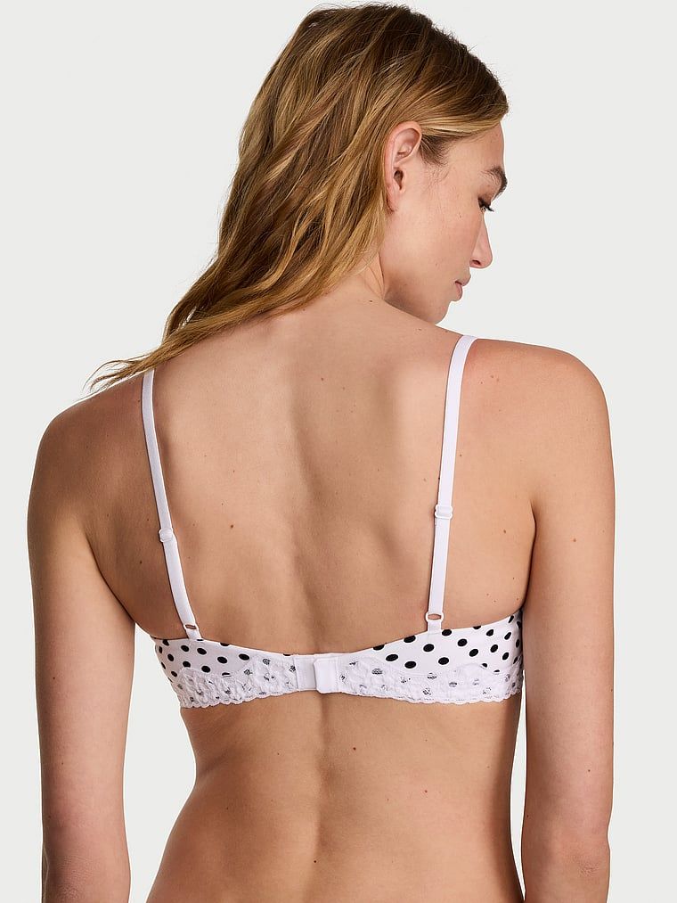 Push-up bavlněná podprsenka Perfect Shape. Produkt je vzorovaný a pochází z kolekce triček.