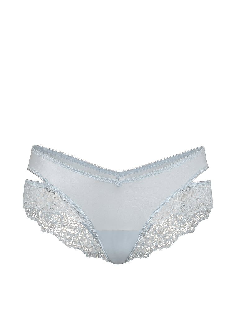Krajkové kalhotky s výřezy po stranách Cut-Out Cheeky. Produkt je modré barvy a pochází z kolekce Very Sexy.