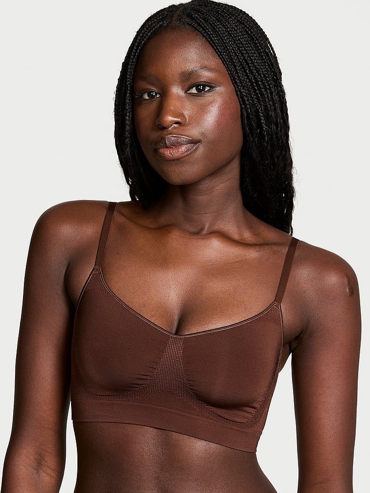 Tvarovací prádlo od Victoria tvarující bralette. Výrobek je hnědý a pochází z kolekce Victoria's Secret.