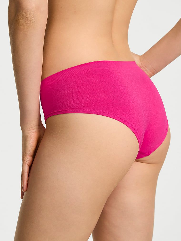 Bezešvové kalhotky bez švu hiphugger. Produkt je růžové barvy a pochází z kolekce Seamless.