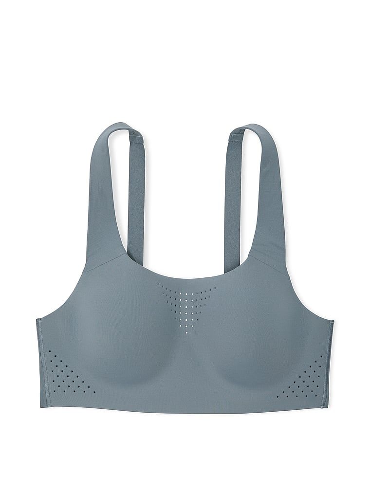 Sportovní podprsenka s maximální podporou Featherweight Max. Produkt je šedý a pochází z kolekce VSX.