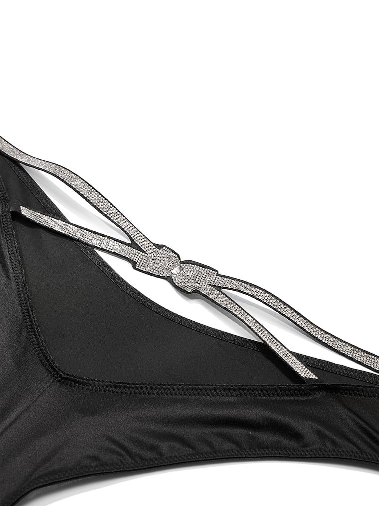 Kalhotky s unikátním zády Shine Bow Cheeky. Produkt je černý a pochází z kolekce Very Sexy.