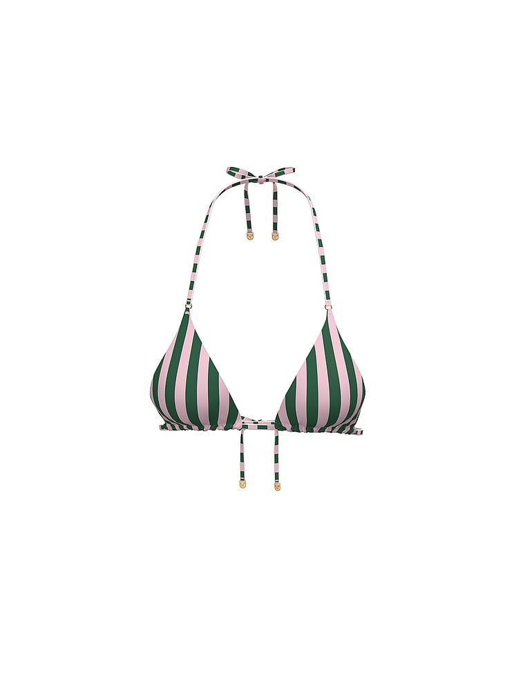 Essential Triangle bikini top. Produkt je vzorovaný a pochází z kolekce Victoria's Secret Swim.