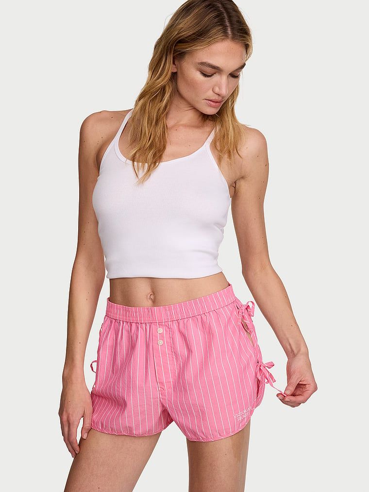 Victoria's Secret Bavlněné pyžamové šortky Mix & Match Sleep Heritage