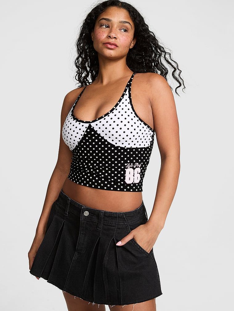 Top se zabudovanou podprsenkou racerback All-Day Cotton
