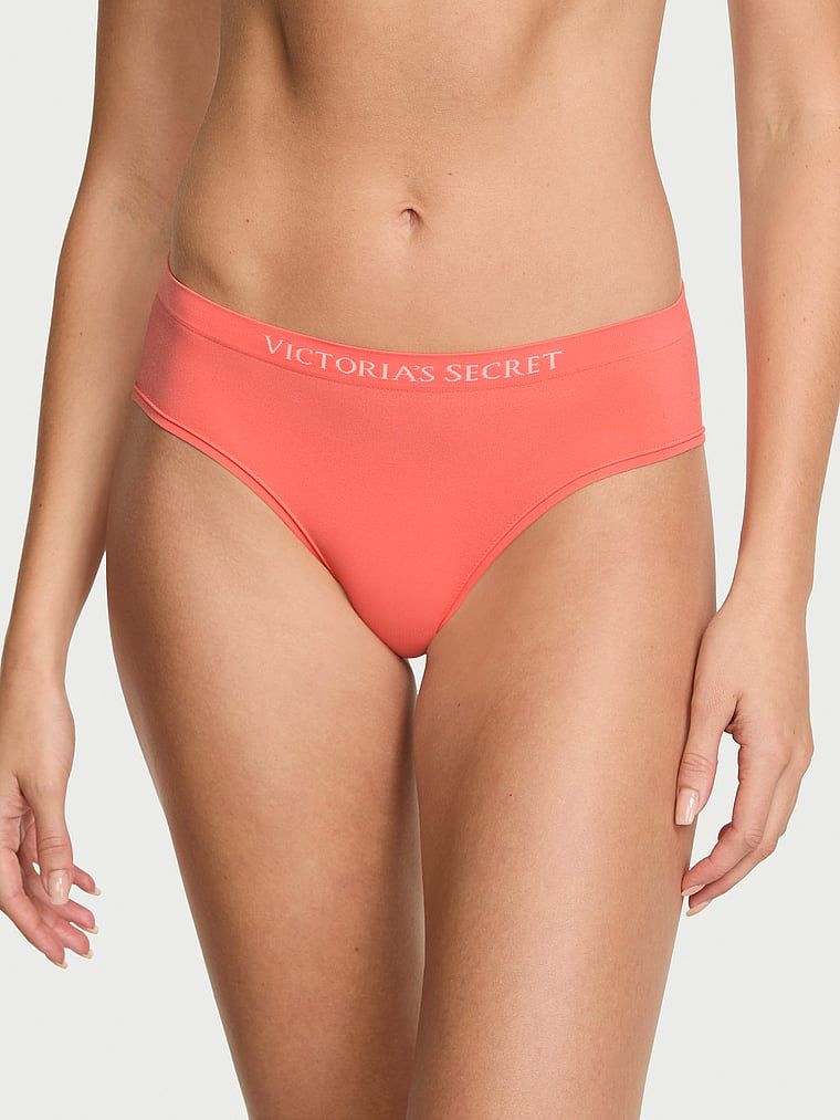 Bezešvové kalhotky bez švu hiphugger. Produkt je oranžové barvy a pochází z kolekce Seamless.