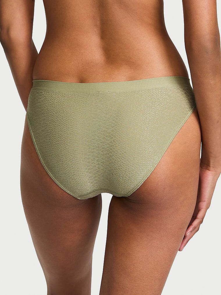 Bezešvové bikinové kalhotky. Produkt má vzorovanou barvu a pochází z kolekce Seamless.