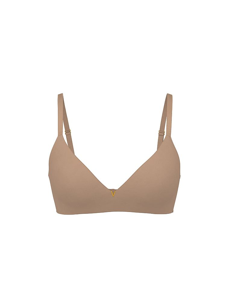 Push-up podprsenka bez kostic. Produkt je béžový a pochází z kolekce Body by Victoria.