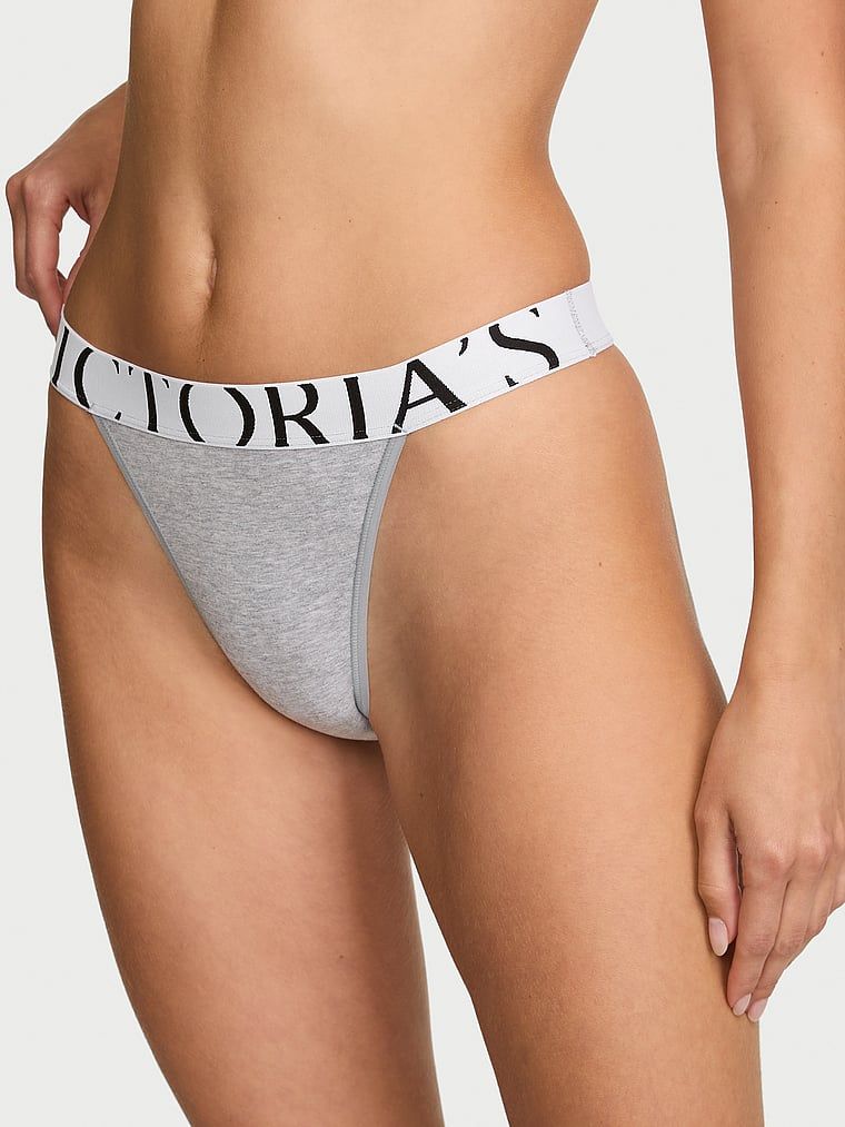 Bavlněné kalhotky ve stylu loga 90s Exploded. Produkt je šedé barvy a pochází z kolekce Cotton.