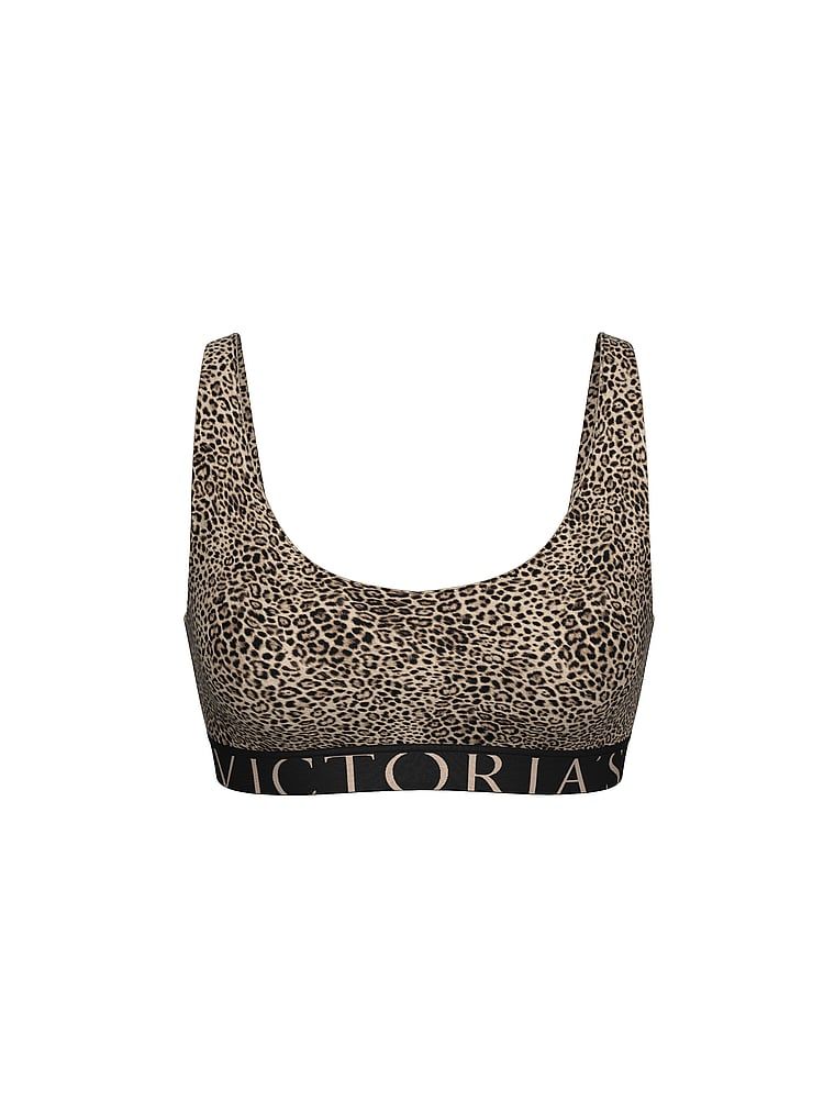 Bavlněná braletová podprsenka Exploded Logo. Produkt je vzorovaný a pochází z kolekce triček.