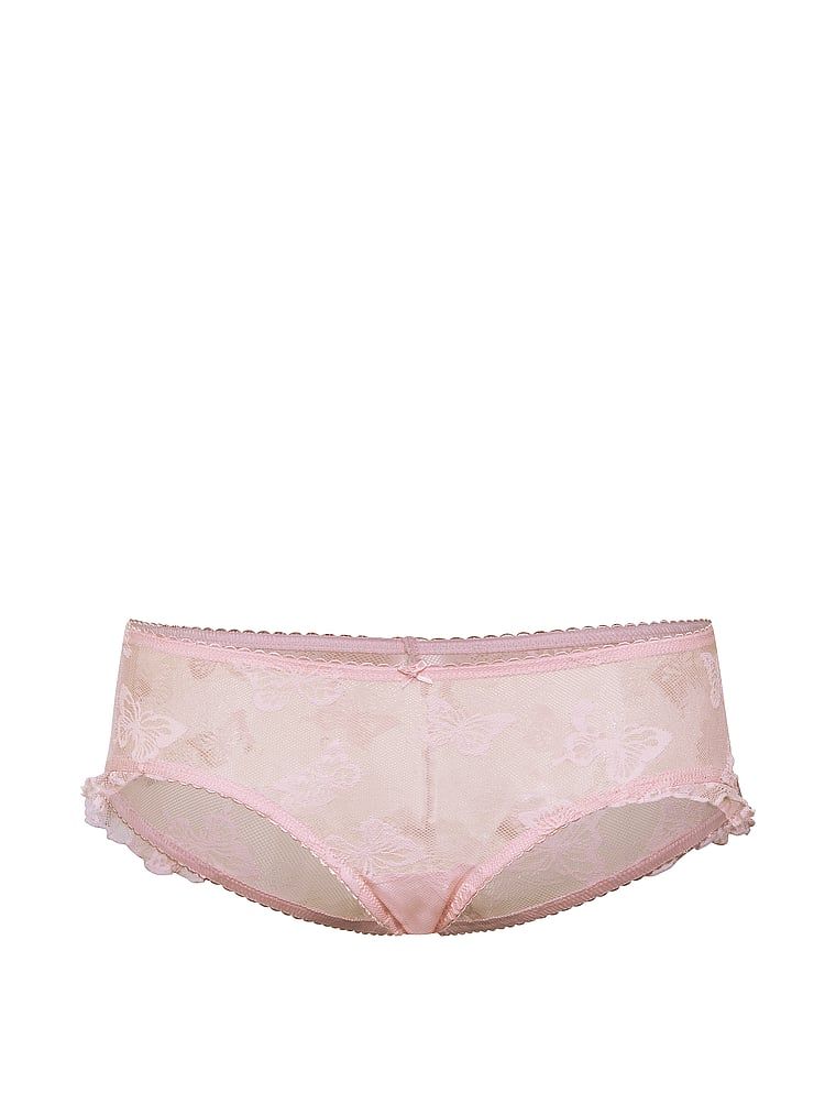 Kalhotky s motivem motýlích motýlů s motýlím motivem Motýlů. Produkt je růžové barvy a pochází z kolekce Lacie.