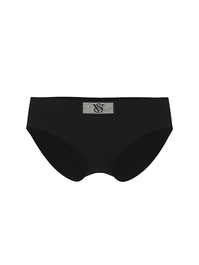 Bavlněné kalhotky s logem Shine Patch Hiphugger. Výrobek je černý a pochází z kolekce Cotton.