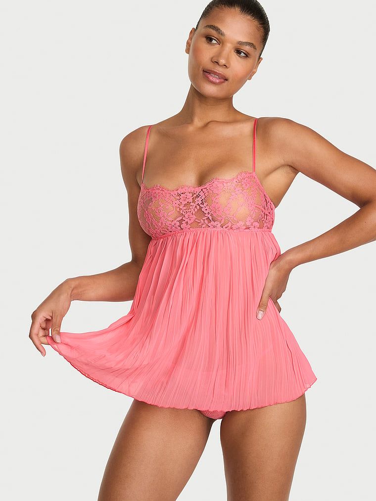 Dream Angels Krajková plisovaná noční košilka Victoria's Secret Dream