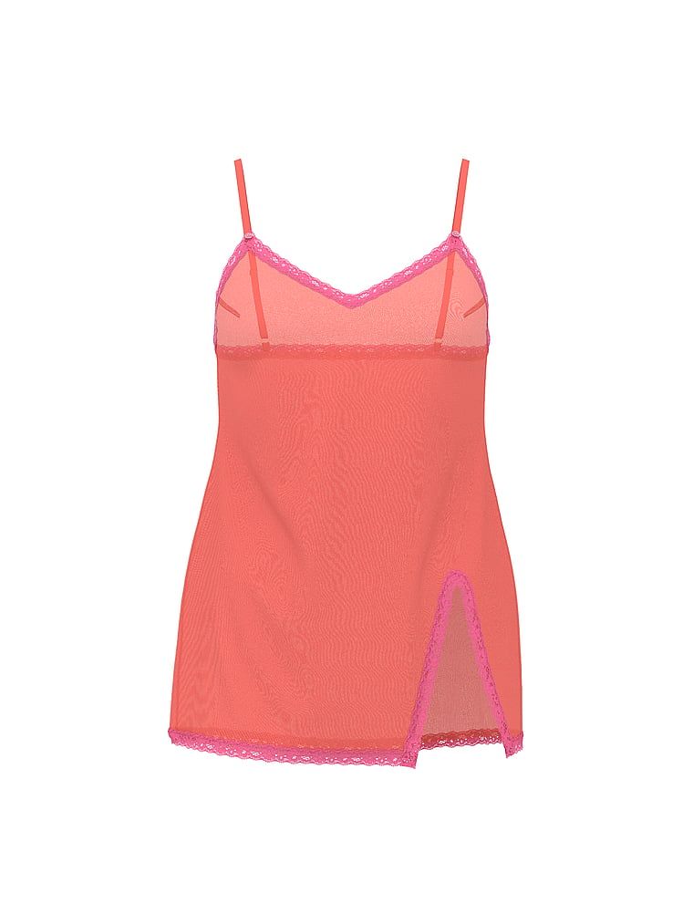 Šifonová noční košile. Produkt je oranžové barvy a pochází z kolekce Dream Angels.
