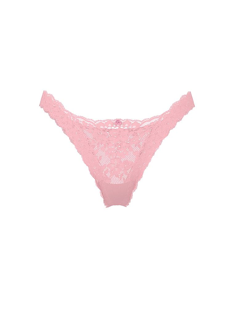 Brazilské krajkové kalhotky. Produkt je růžové barvy a pochází z kolekce Dream Angels.