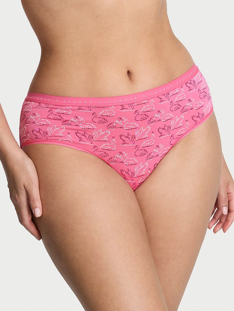 Bavlněné kalhotky hiphugger. Produkt je vzorovaný a pochází z kolekce Victoria's Secret.
