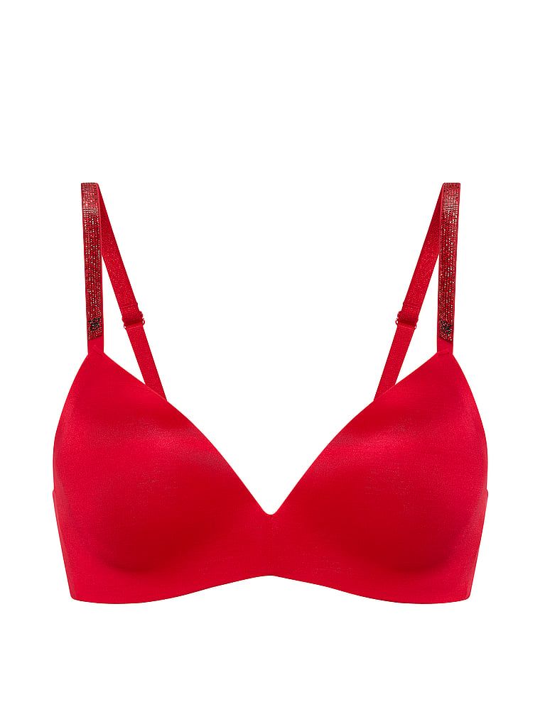 Podprsenka na kliky bez kosticí So Obsessed Shine Strap. Produkt je červené barvy a pochází z kolekce Very Sexy.