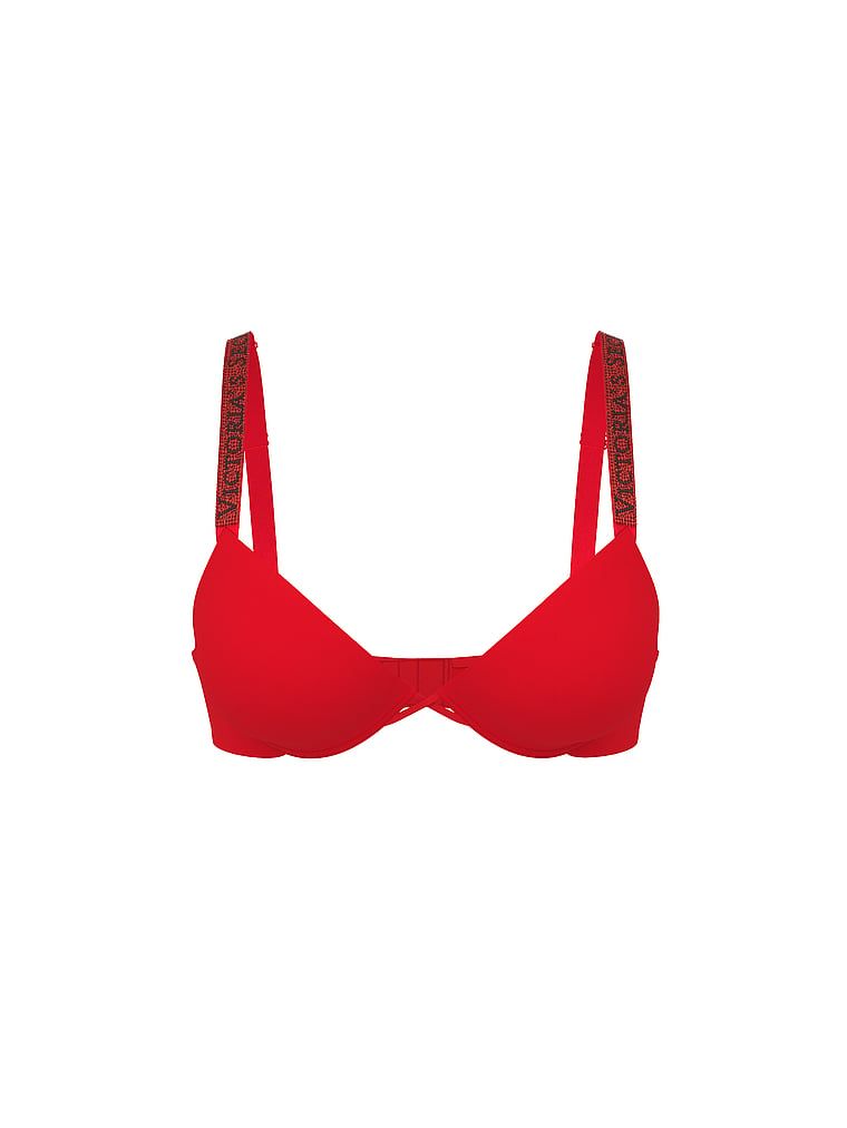 Push-up podprsenka Shine Strap. Produkt je červený a pochází z kolekce Very Sexy.