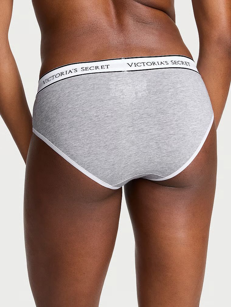 Bavlněné kalhotky s logem Hiphugger v pase. Výrobek je šedý a pochází z kolekce Cotton.