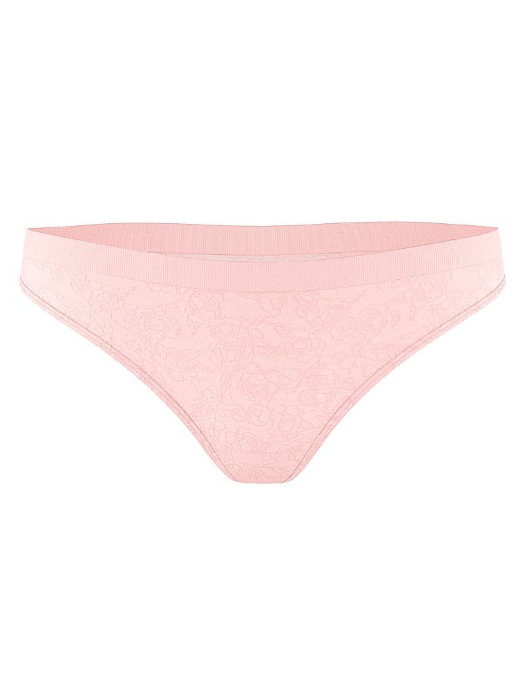 Bezešvá tanga. Produkt má květinový vzor a pochází z kolekce Bezešvé.