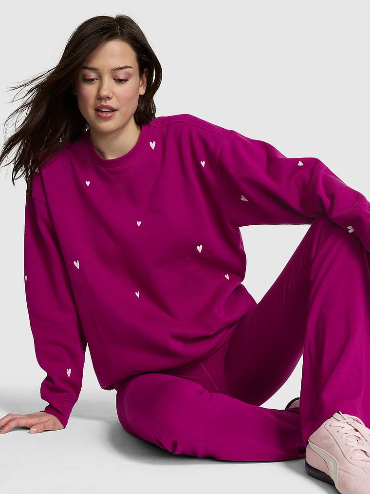 Mikina Campus Fleece oversize s kulatým výstřihem