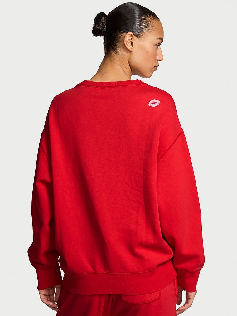 Mikina Effortless Fleece. Produkt je červené barvy a pochází z kolekce Angel Essentials.