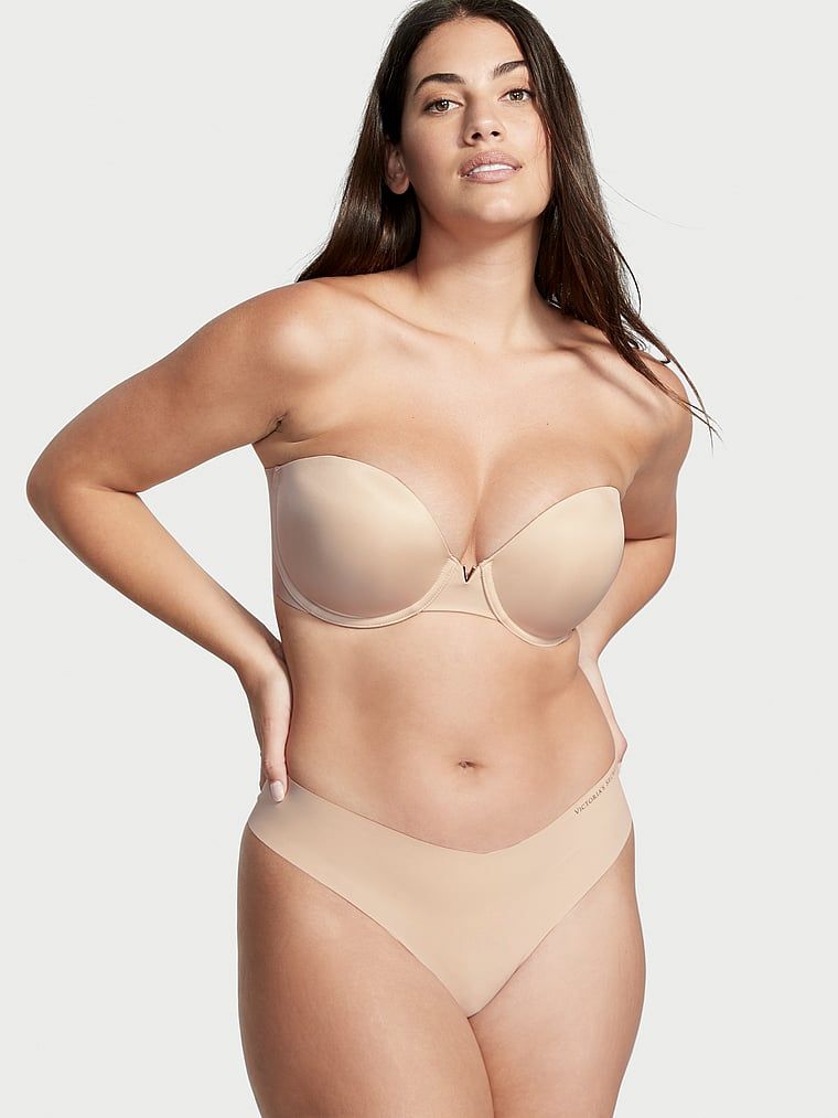 Sexy Illusions Push-up podprsenka bez ramínek. Produkt je béžový a pochází z kolekce Victoria's Secret Bare.