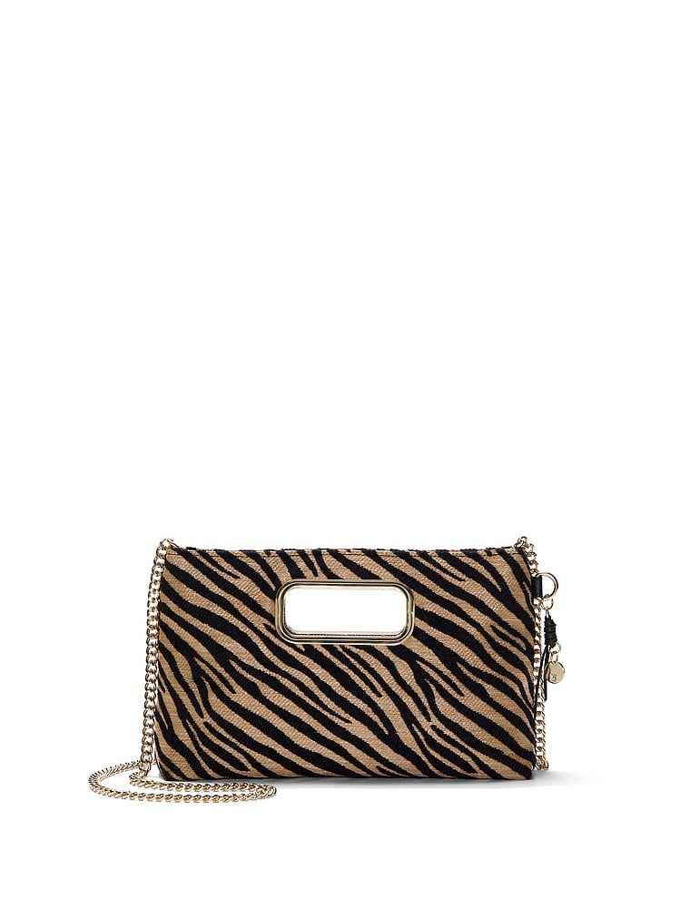 Black Zebra Straw Taška crossbody Victoria