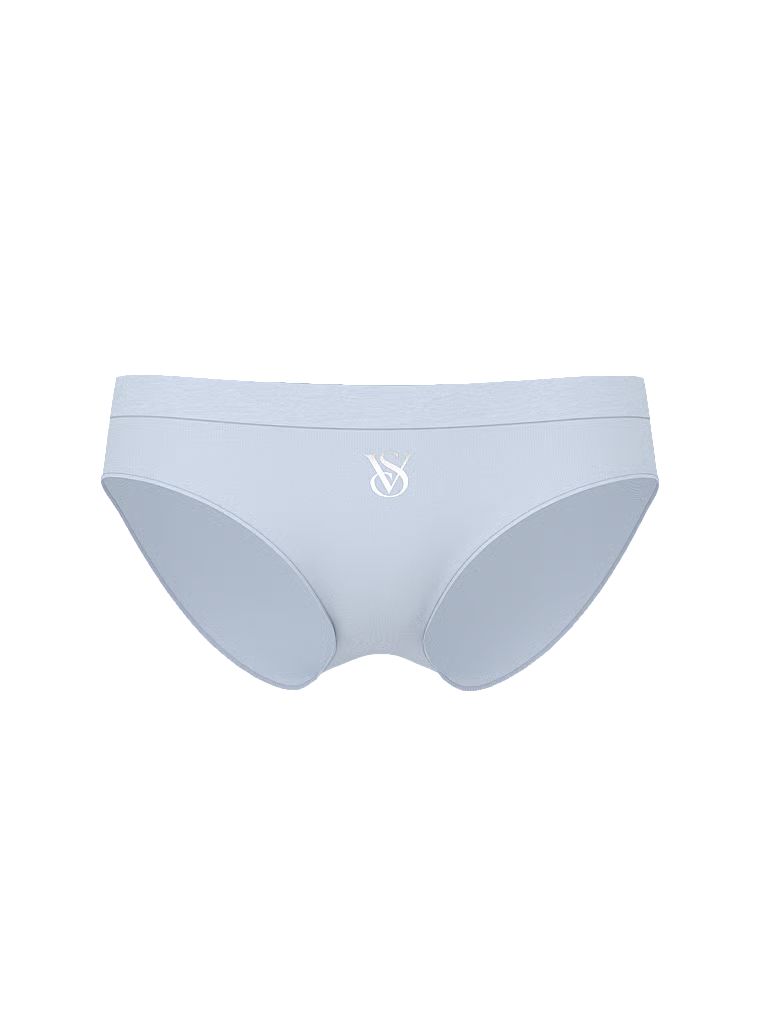 Kalhotky s lesklým logem Seamless Sparkle Bikini. Produkt má modrou barvu a pochází z kolekce Bezešvé.