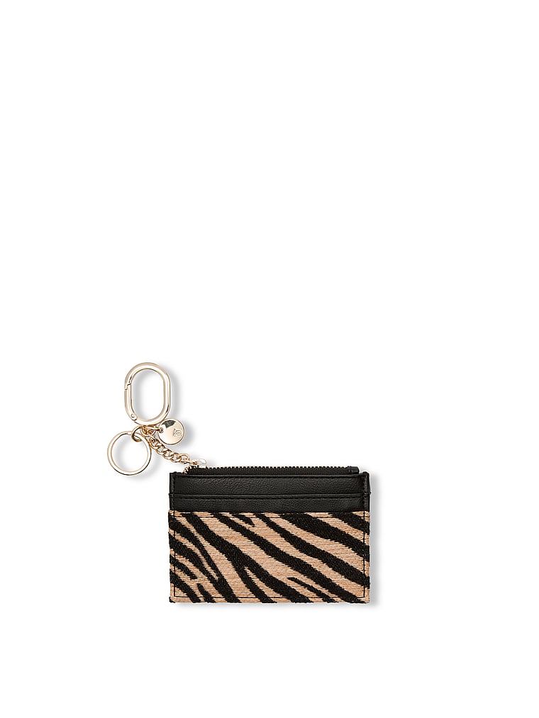 Black Zebra Straw Klíčenka s pouzdrem na karty