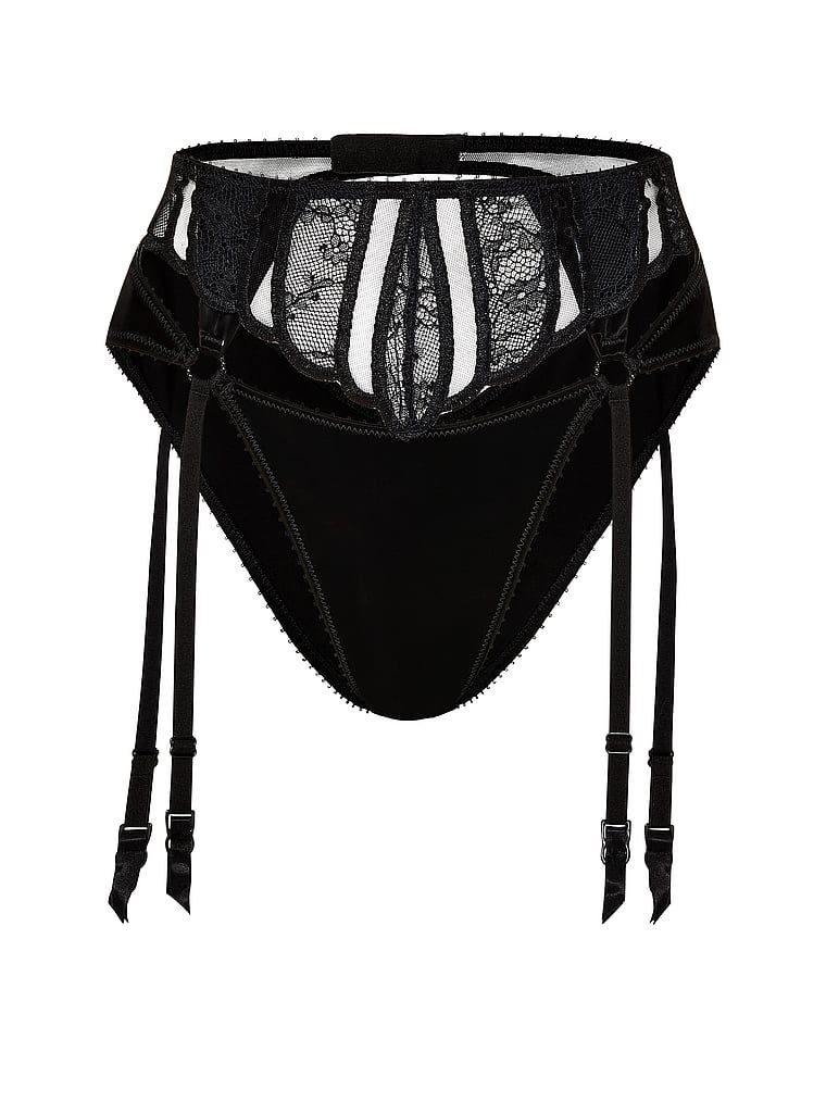 Kalhotky s podvazkovým pásem Sex-Ray. Produkt je vzorovaný a pochází z kolekce Very Sexy.