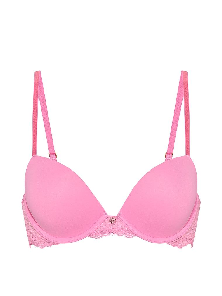 Push-up podprsenka Smooth and Lace. Produkt je růžové barvy a pochází z kolekce Dream Angels.
