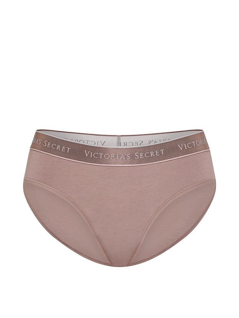 Bavlněné kalhotky s logem Hiphugger v pase. Produkt je hnědé barvy a pochází z kolekce Cotton.