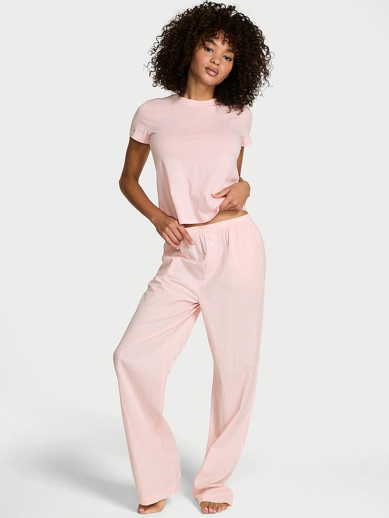 Victoria's Secret Bavlněné pyžamové kalhoty Mix & Match Sleep Heritage