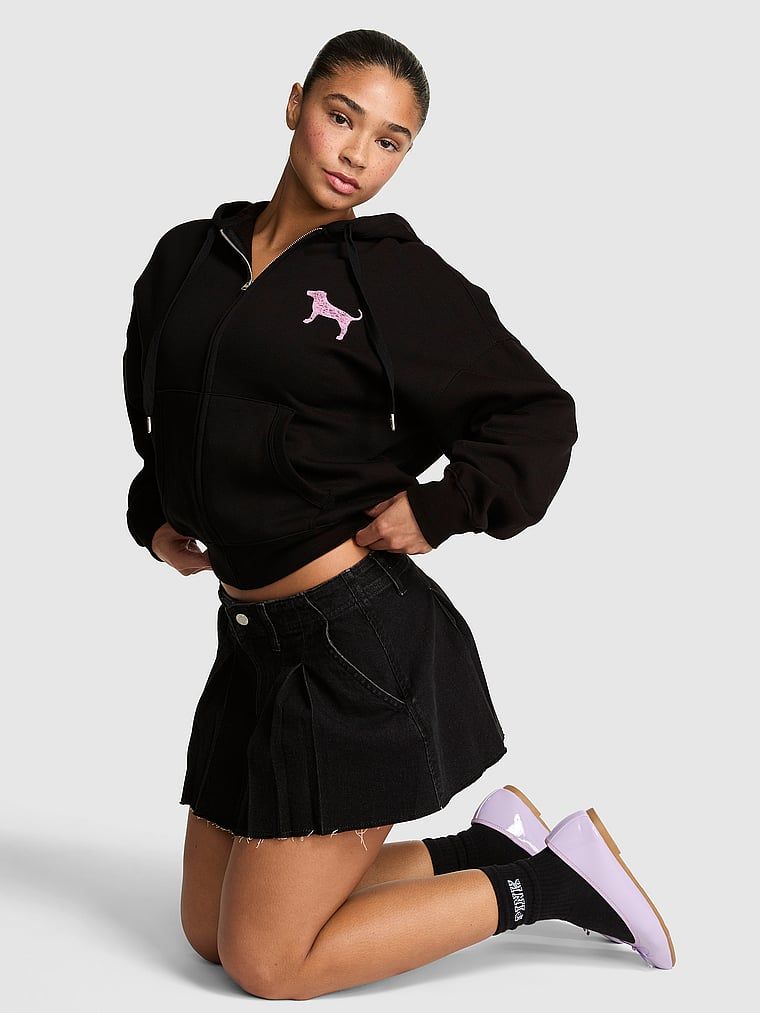 Mikina s kapucí na zip Campus Fleece