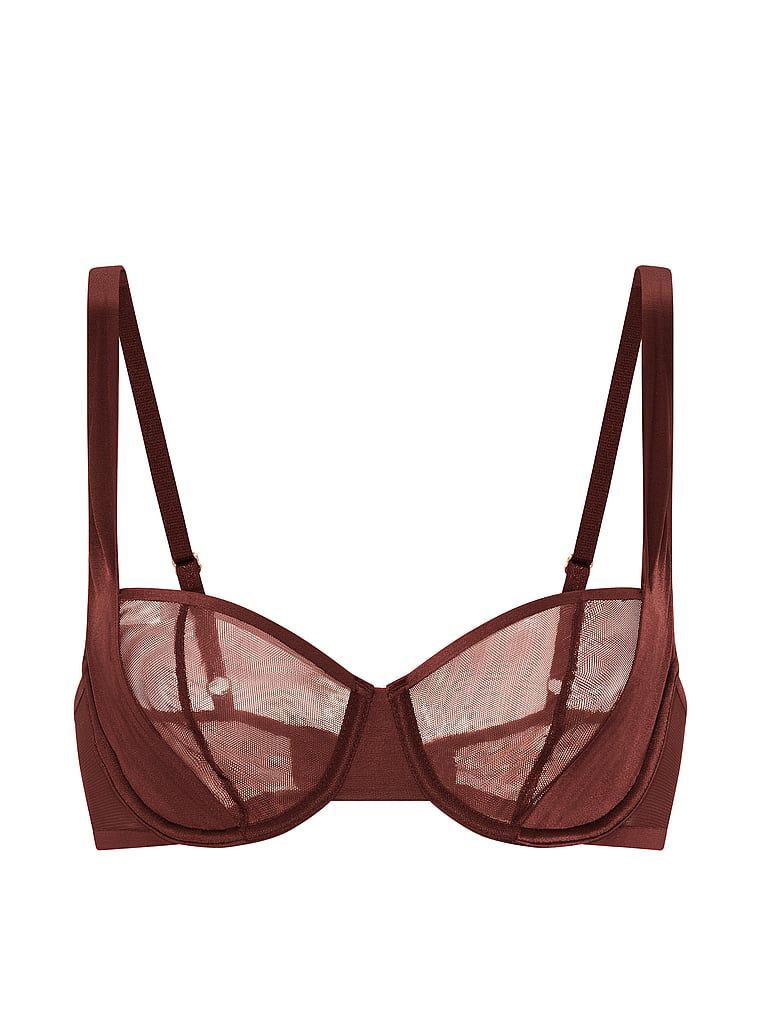 Podprsenka Sheer Reveal Balconette bez vycpávky. Produkt je vzorovaný a pochází z kolekce Very Sexy.