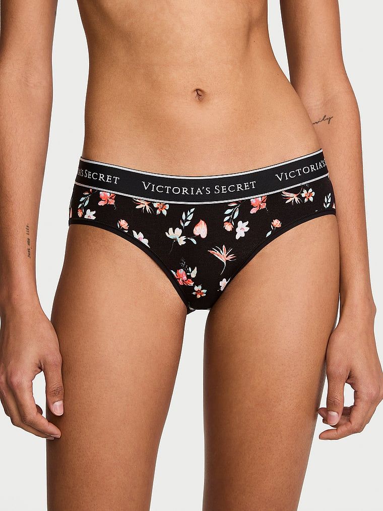 Bavlněné kalhotky s logem Hiphugger v pase. Produkt má květinový vzor a pochází z kolekce Cotton.